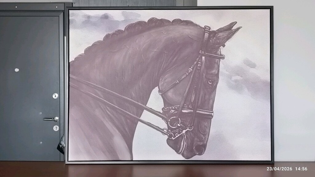 Dekoratif At Tablosu 102.5 x 77.5cm - 7
