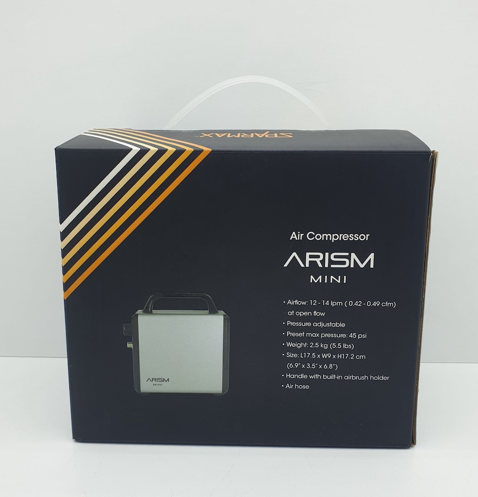 Sparmax Arism Mini Airbrush Kompresör Kırmızı Sıfır Kullanılmadı - 5