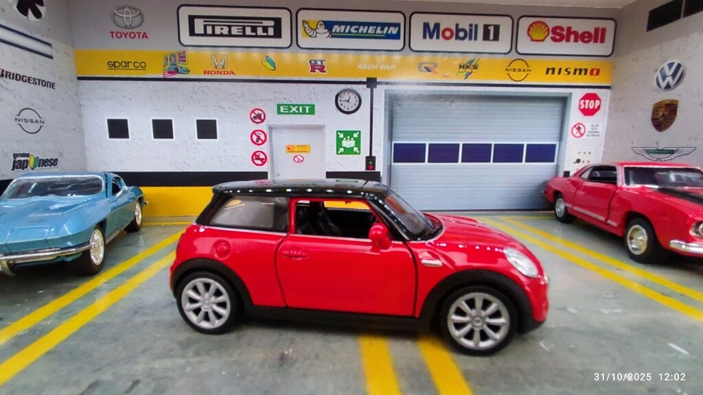 Mini Cooper New mini hatch modeli metal diecast oyuncak araba - 4