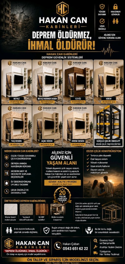 Hakan Can deprem kabinleri
