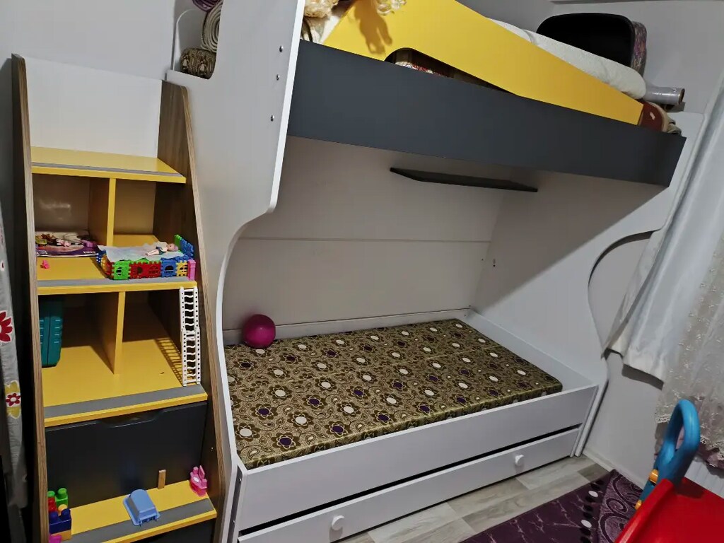 Çocuklar için 3 lü Ranza yatak - 4