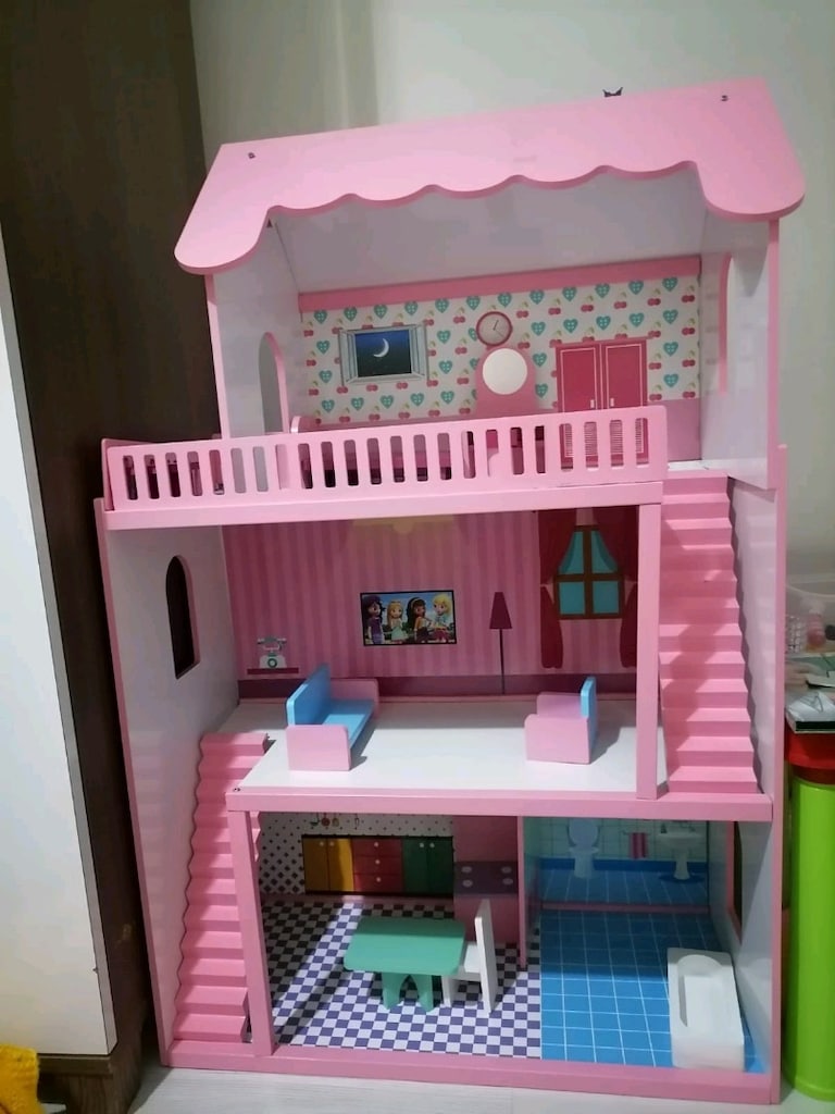 Ev barbı 2 katlı oyuncak ev yeni sayılır - 4