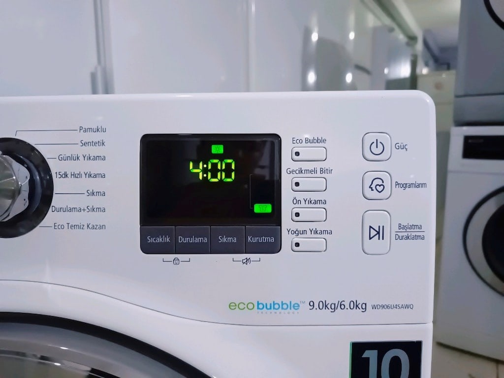 11.000 TL Etkin Samsung 9 Kg yıkama 6 Kg kurutma kapasiteli çamaşır ma - 7