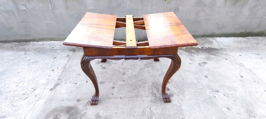 Antika Vintage Aslan Ayaklı Masa Sandalye - 12