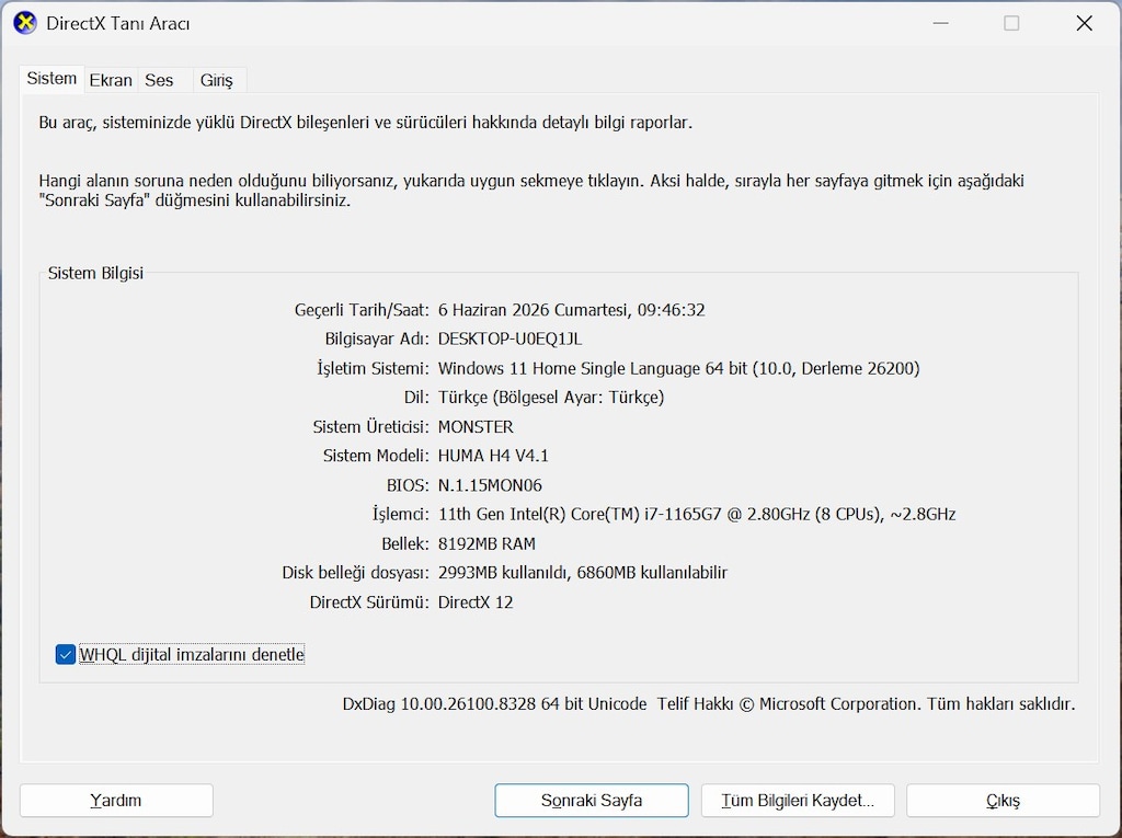 MONSTER HUMA H4 V4.1 İ7-1165G7 8 GB RAM 512 GB SSD 14 İNÇ LAPTOP - 9