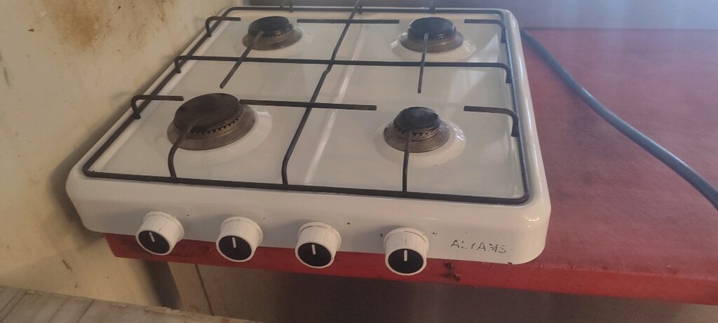 4 gözlü, beyaz emaye kaplamalı portatif/set üstü tüplü (LPG) ocak - 2
