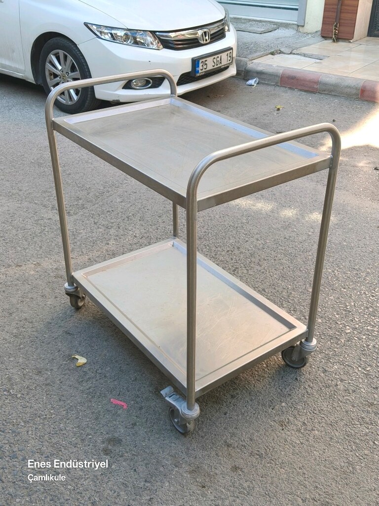 krom servis arabası - 10