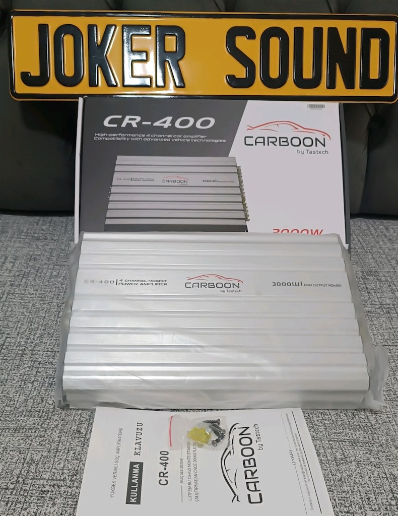 CARBOON CR-400 4 KANAL OTO ANFİ 3000 W SIFIR ÜRÜN KAPALI KUTU - 4