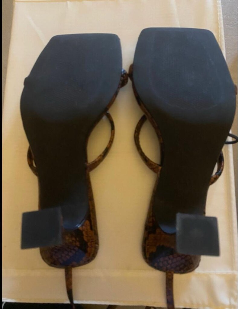 Zara leopar desenli sandalet - 6