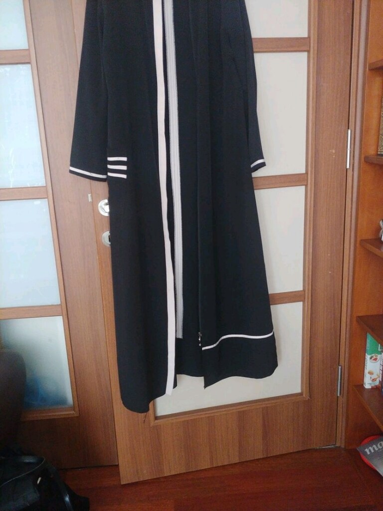 siyah ferace 135 cm boy 50 cm 2 kol arası - 3