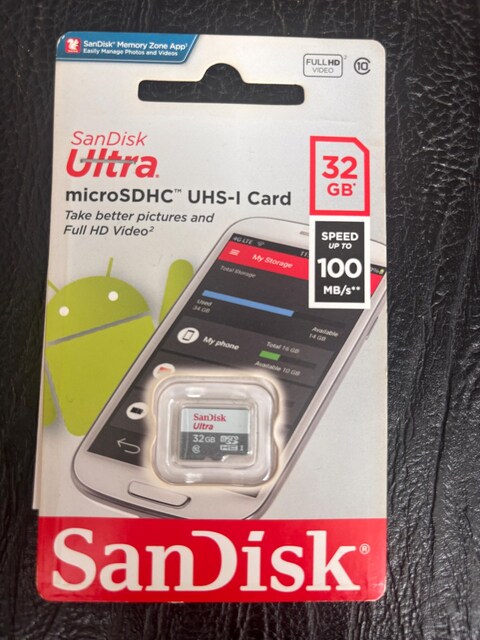 SanDisk Ultra SDSQUNS-032G-GN3MN Class 10 UHS-I 32 GB Micro SD Kart
