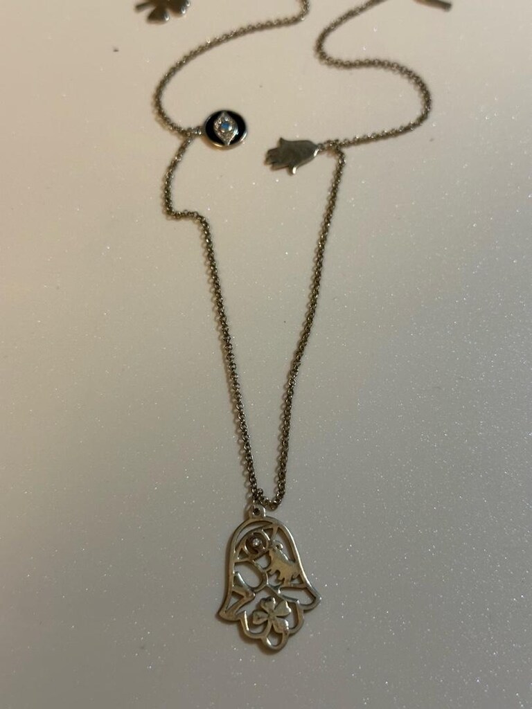Gümüş şans kolyesi 58 cm , 11 gr gümüş - 3
