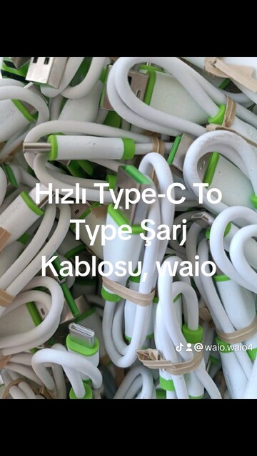 Hızlı Type-C To Type Şarj Kablosu, WAIO