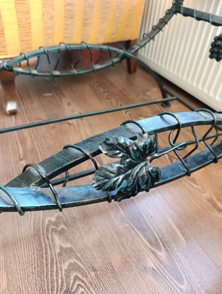 demir döküm cam sehpa masa - 2
