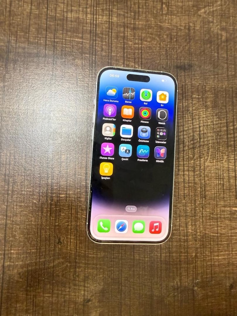 İPHONE 14 PRO 128 GB GÜMÜŞ PİL 93 YURTİÇİ FATURALI HATASIZ DEĞİŞENSİZ - 6