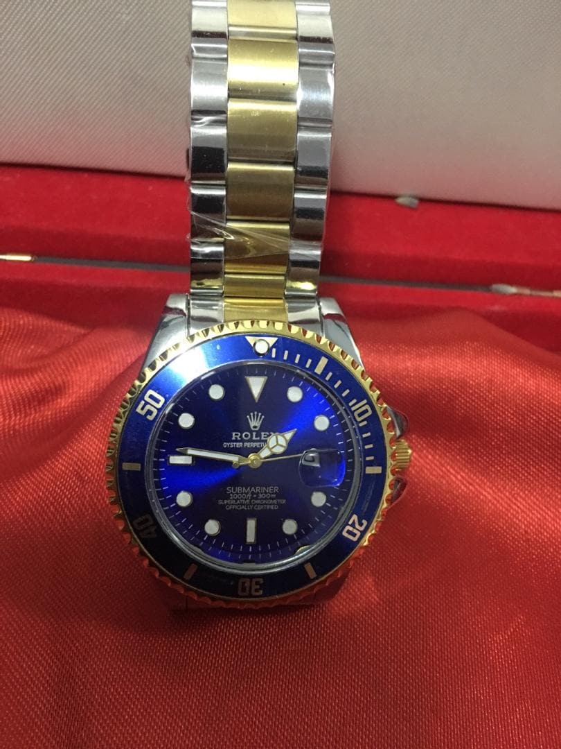 Rolex Submariner mavi kadranlı modern klasik Erkek kol Saati - 3