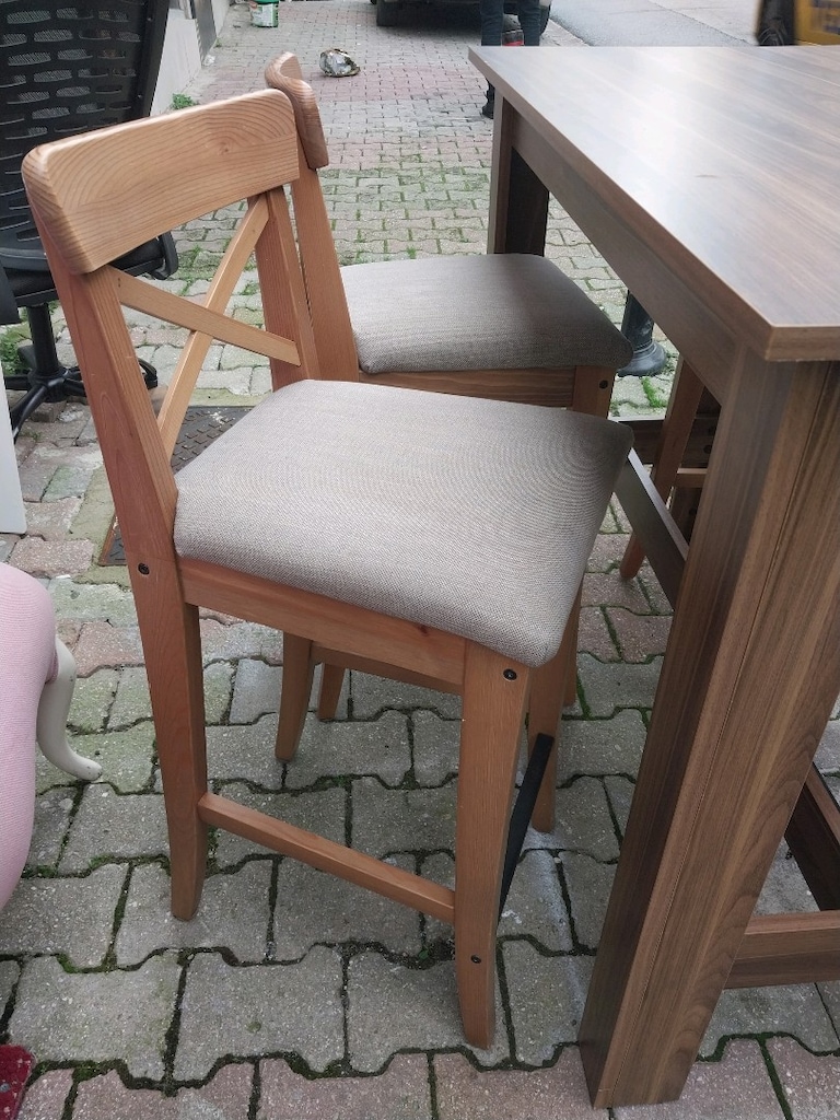 IKEA Bar Masa Takimi - ROSENTORP / INGOLF - 4 Sandalyeli - 3