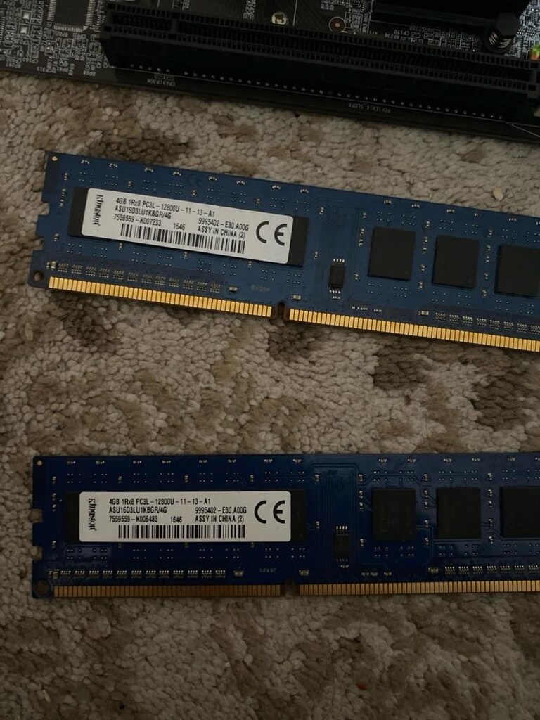 ddr3 anakart + i5 işlemci + 8gb 1600mhz ram + cpu fan - 4