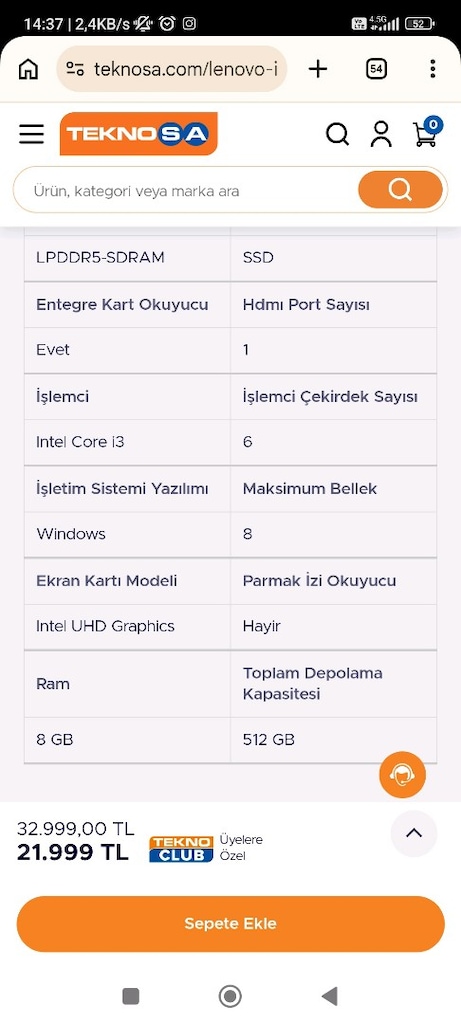 Lenovo İdeaPad slim3 - 5