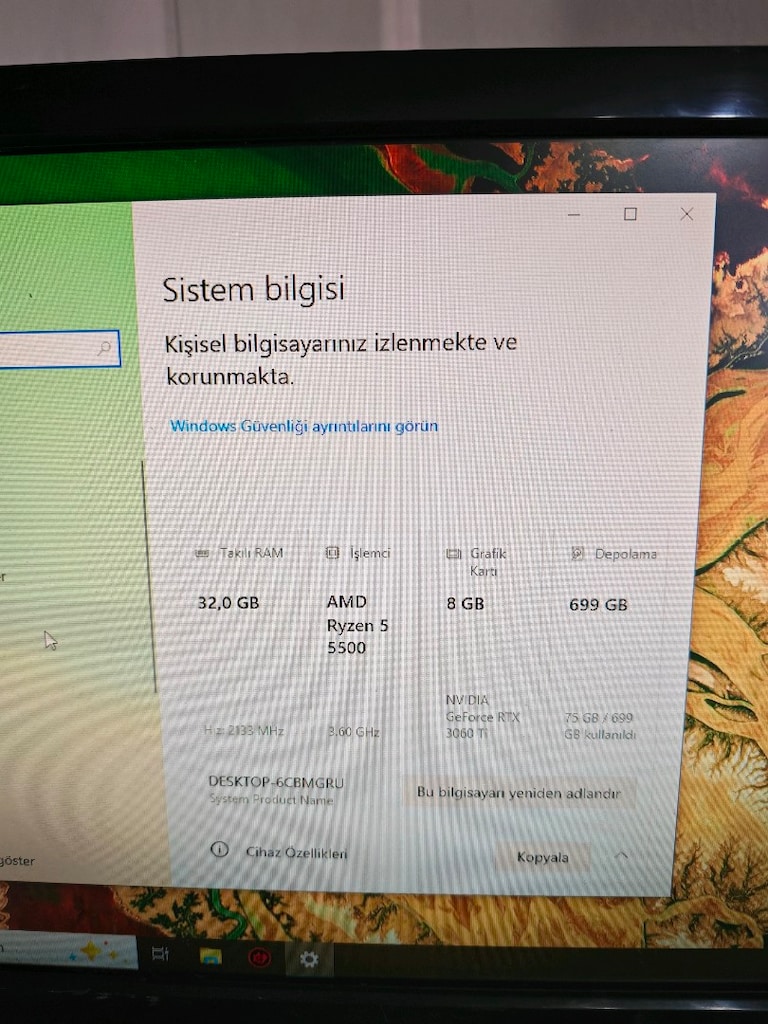 DAHA UCUZU YOK 3060 Tİ 32 GB RAM AKVARYUM - 4
