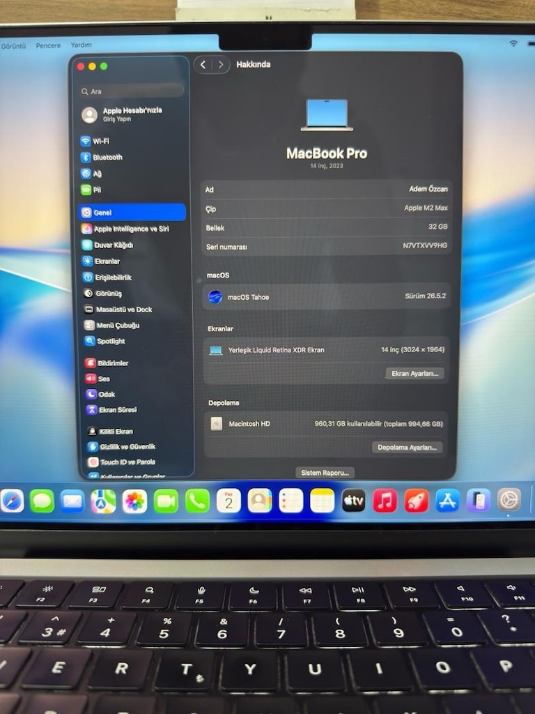 MacBook Pro / M2 Max / 14 inç / 32 GB Ram / 1 TB Ssd - 2