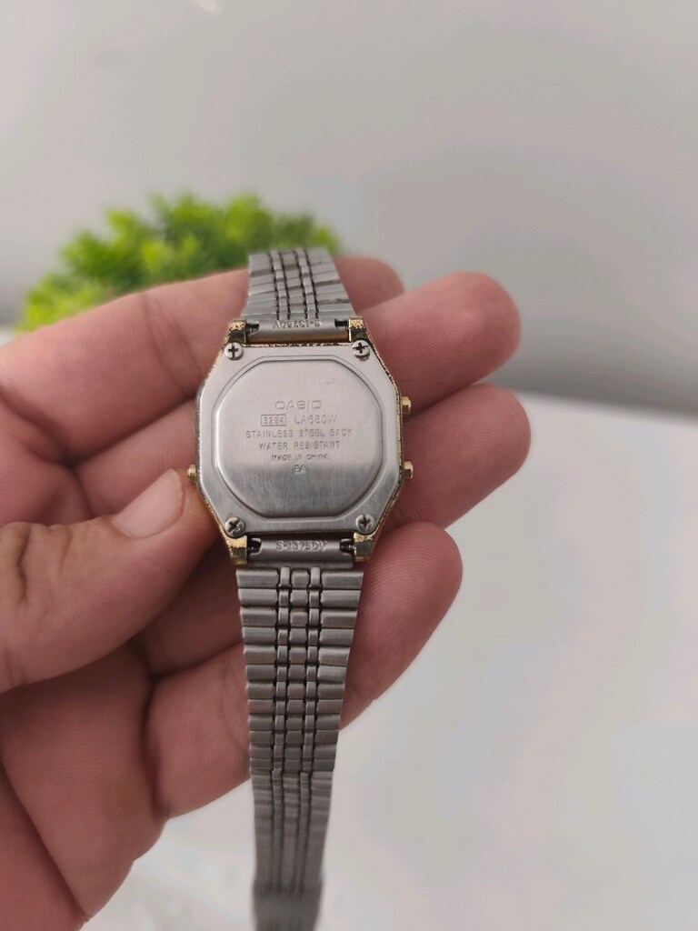 Orjinal Casio Mini Çelik Dijital Kadın Saat - 8