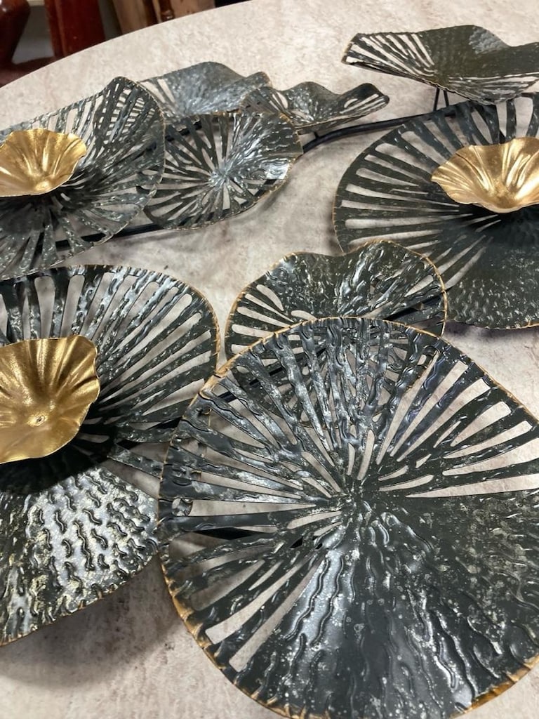 Mudo metal gold duvar panosu çapı 70/70 - 4