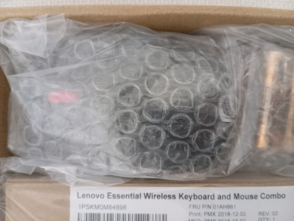 yeni sıfır orjinal Lenovo kablosuz klavye mouse seti - 3