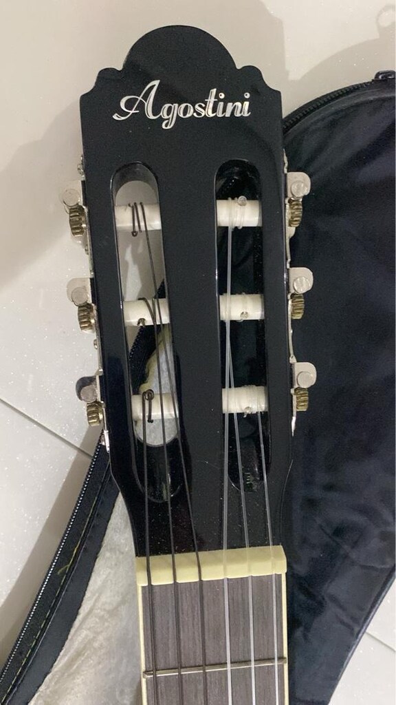 Agostini Siyah Klasik Akustik Gitar & Taşıma Çantası - 3