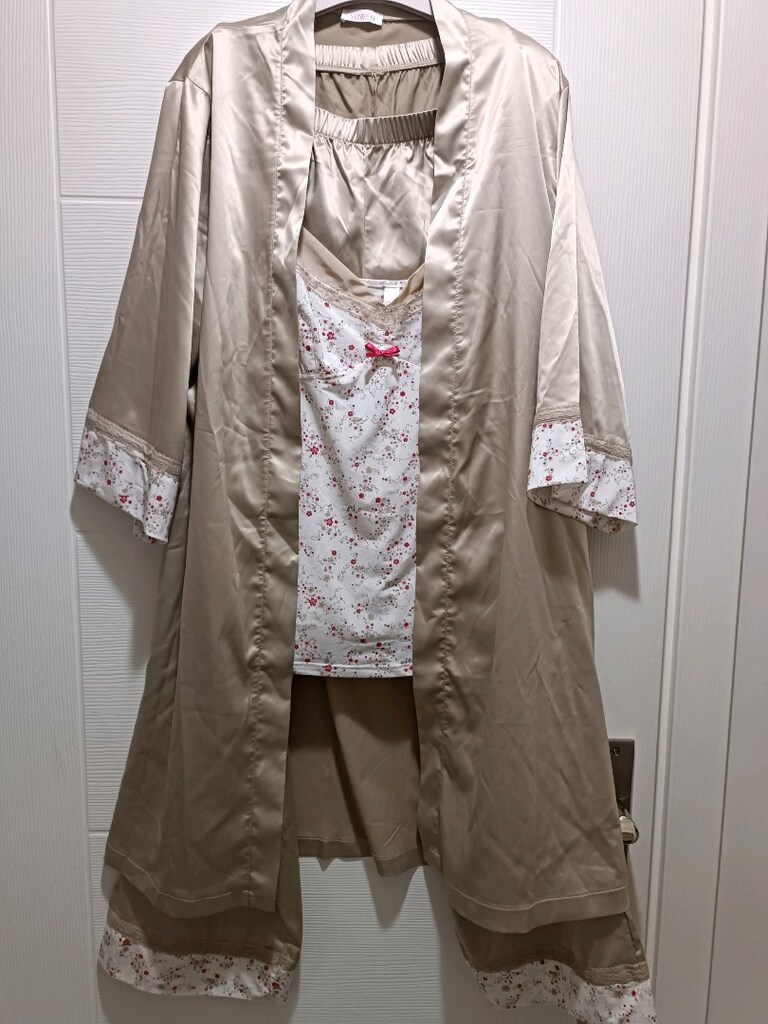 Suven polyester elastane M beden 3 lü pijama takım - 2