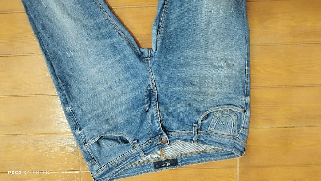 #Lufian jeans pantolon..Belden az daraltılmıştır.Eni çekilince 45