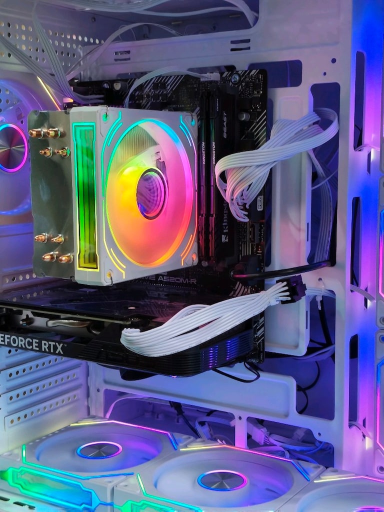 RTX 4060 RYZEN5 5600X16GB RAM 1TB M2SSD 600W AKVARYUM OYUNCU KASASI - 4