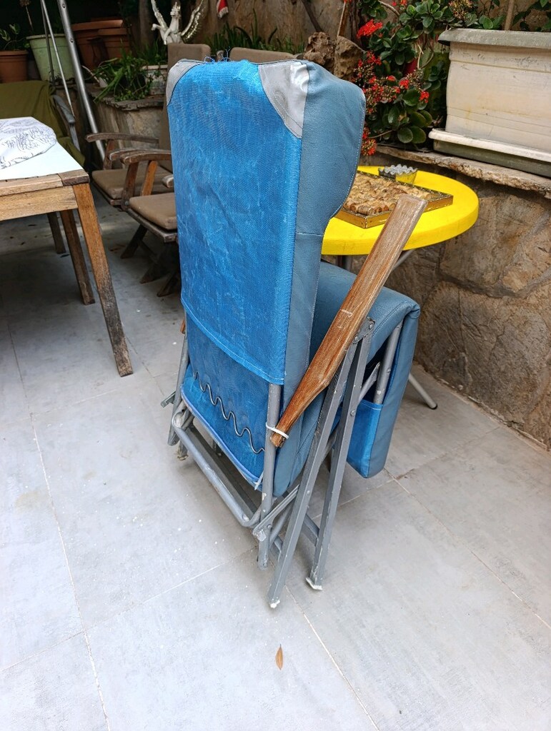 Katlanır Şezlong, çok rahat - Kademeli Yatan Model, Sağlam iskelet - 8
