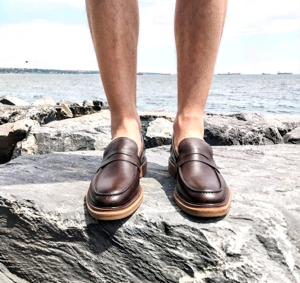 HAKİKİ DERİ GÜNLÜK LOAFER KAHVE (40-44) ERKEK AYAKKABI YENİ - 4