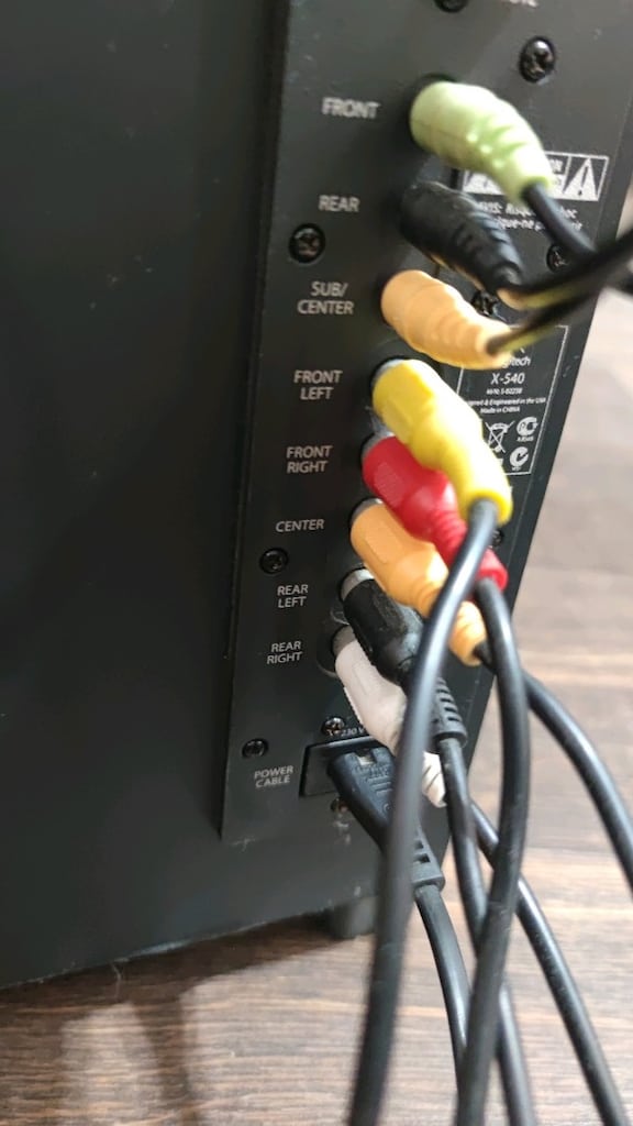 LOGİTECH X-540 5.1 SURROUND SES SİSTEMİ/ ÇOK TEMİZDİR - 10