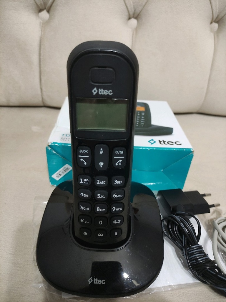 TELSİZ TELEFON TD180 TTEC TELEFON- (SİYAH) SIFIR KUTULU ( PİLSİZ ) - 6