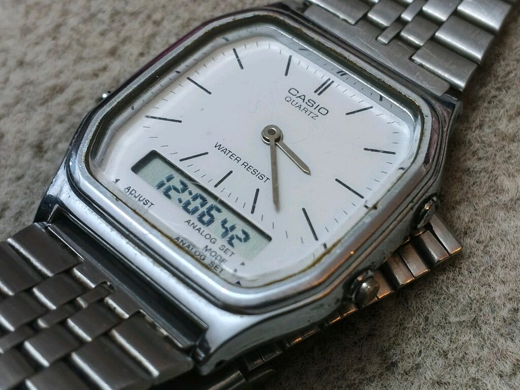 Sıfır gibi Orjinal çift saat Casio kol saati - 3
