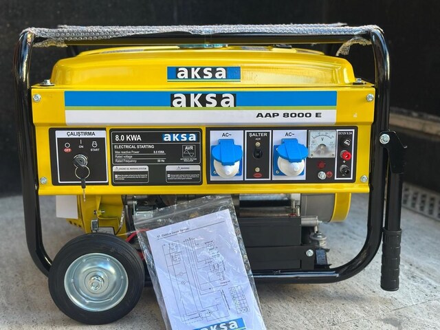 SIFIR AKSA 8 KW OTOMATİK MARŞLI JENERATÖR BAKIR SARGILI
