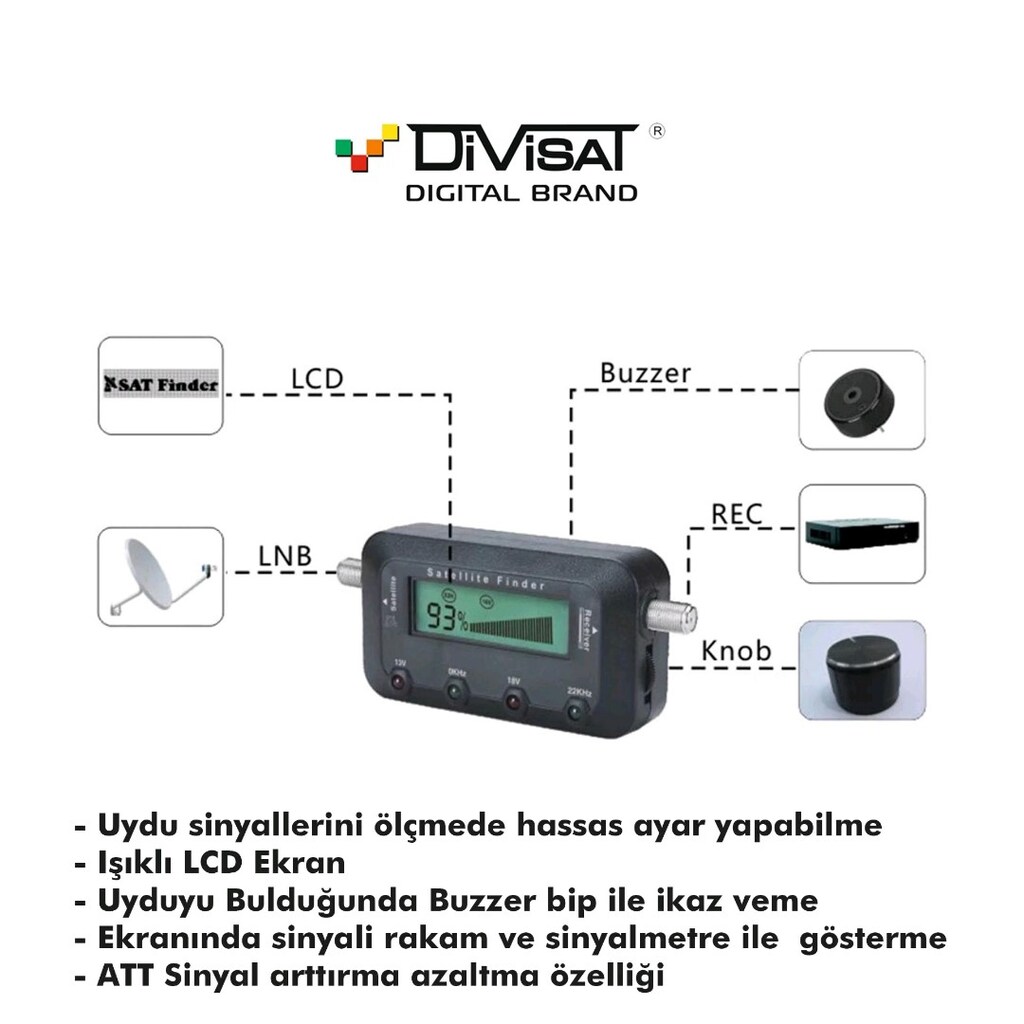 Divisat DİVİSAT Dijital Finder Uydu Yön Bulucu - 2