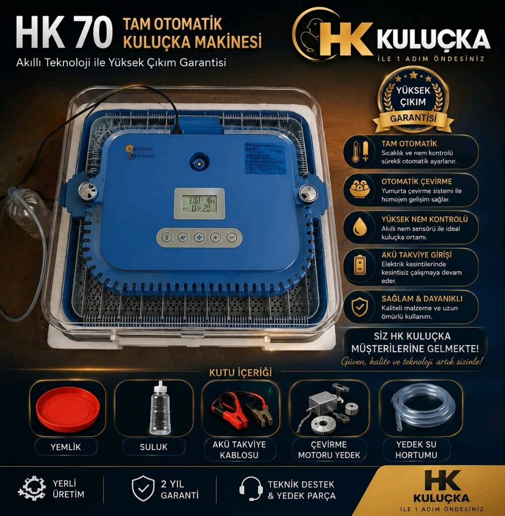 hk70 tam otomatik kulucka nakinesi - 2