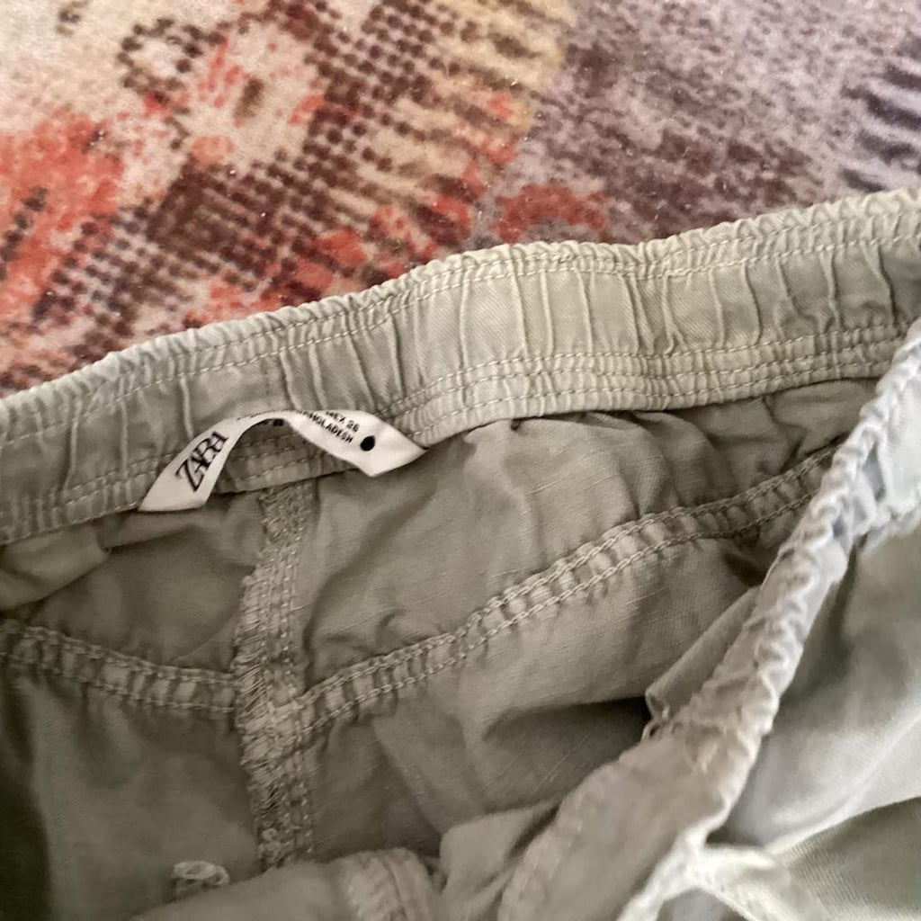 spor model zara bağcıklı pantolon S - 7