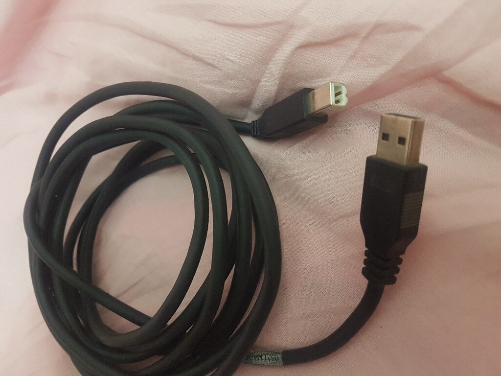 2 adet 3 Metre USB Yazıcı Kablosu Hp- Canon-Brother Printer Kablo siya - 2