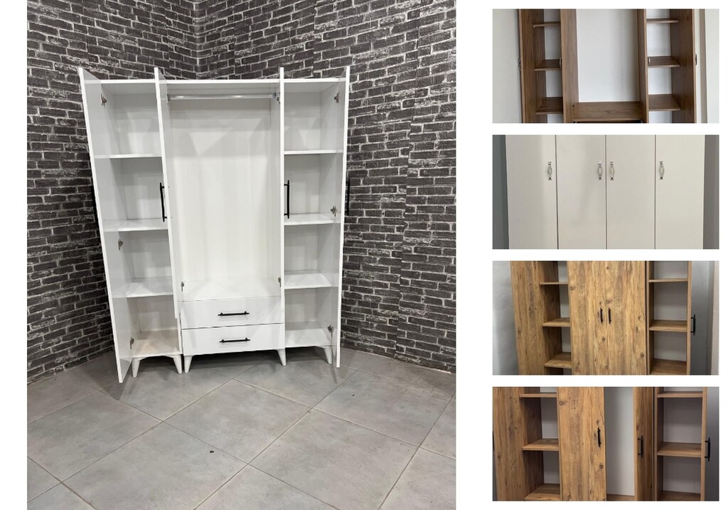 4 kapaklı elbise dolabı ewljzkifnk - 3