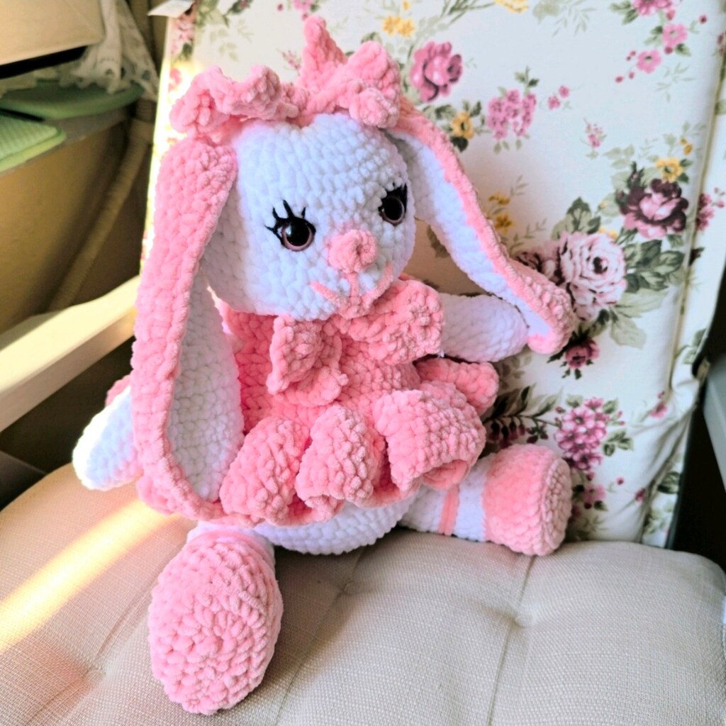 Amigurumi tavşan 50 cm oyun ve uyku arkadaşı - 18