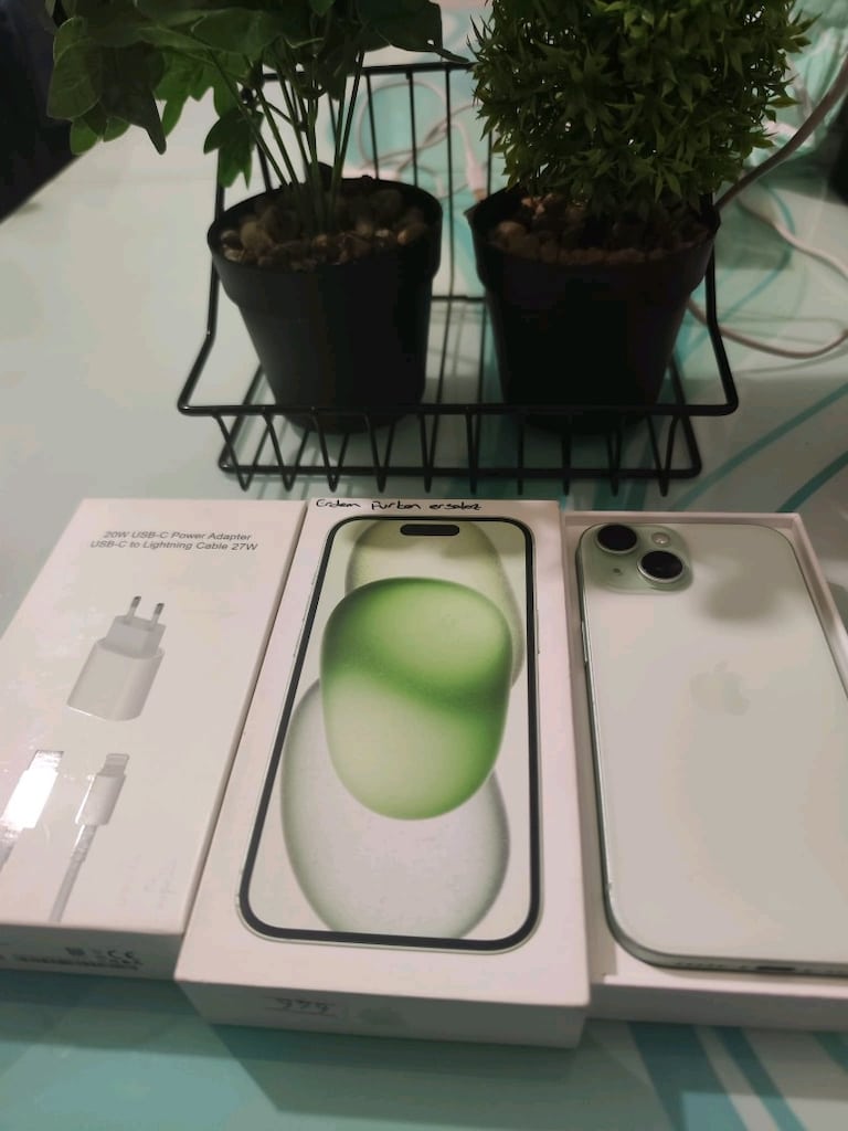 KARTA TAKSİT TR CİHAZİ İPHONE 15 128 GB PİL 86 KUTU VE ŞARJ ALETİ MEVC - 7