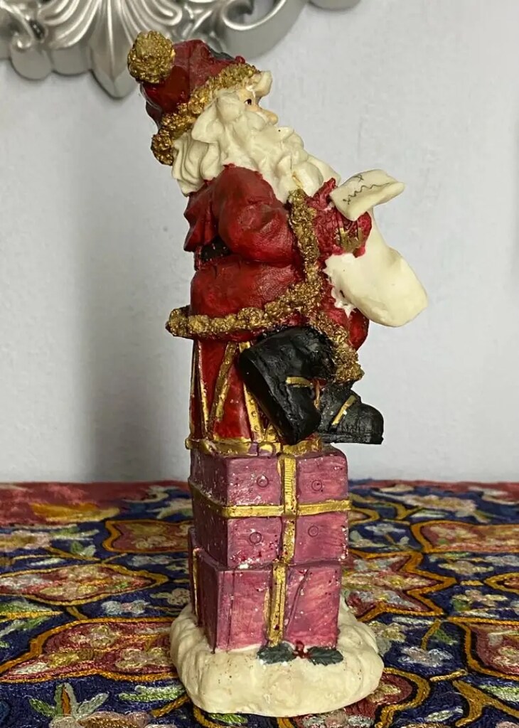 Vintage Noel Baba Biblo ~ Büyük Boy İtalyan - 6