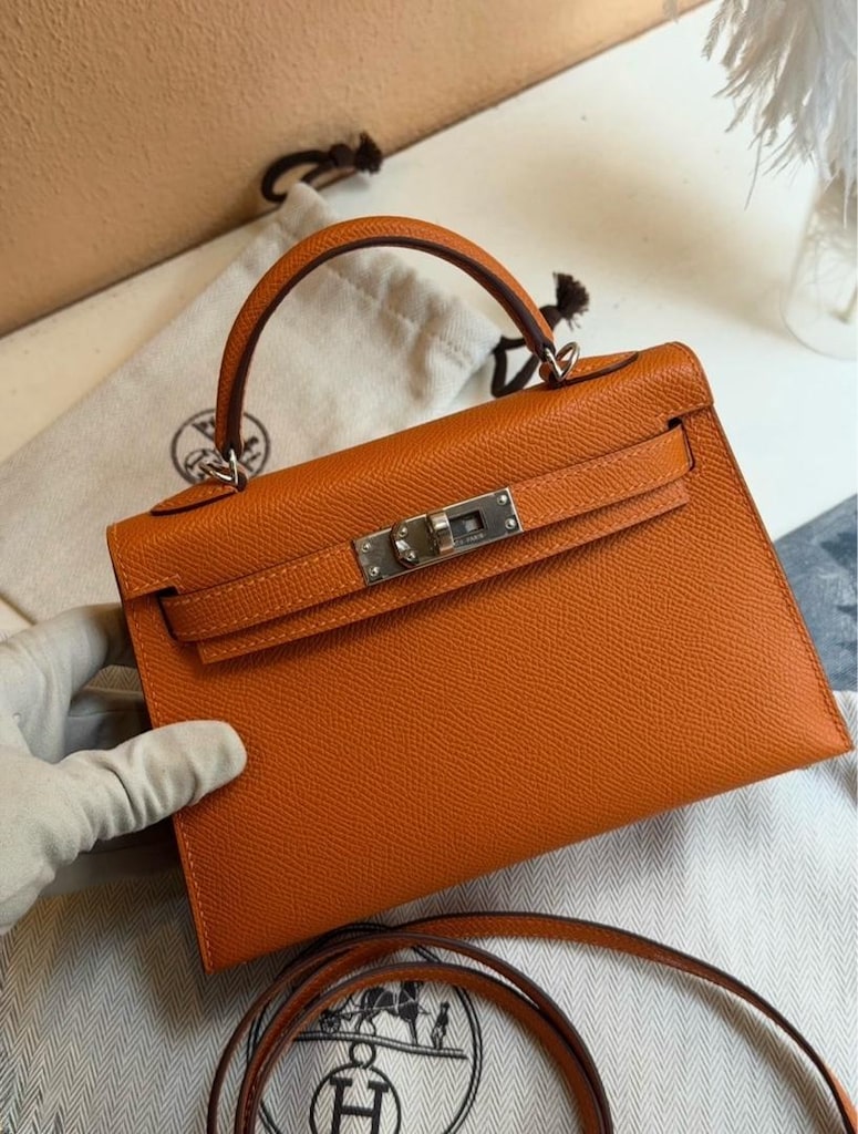 Hermes Mini Kelly 20 Bag Hakiki Deri