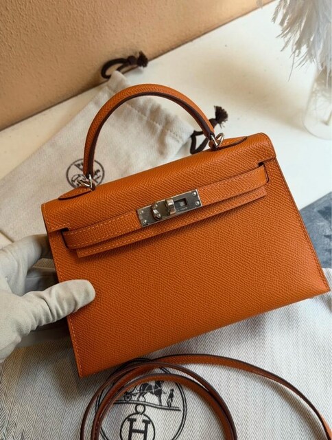 Hermes Mini Kelly 20 Bag Hakiki Deri