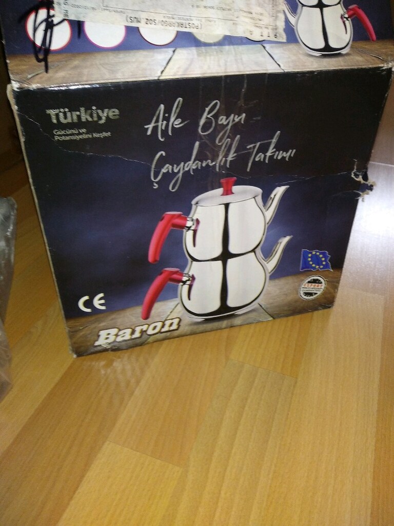 Sıfır aile boy çelik demlik kaliteli - 6