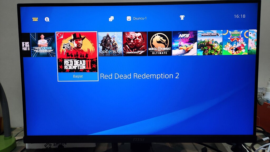 PS4 Pro 1 TB 4K, FC 27 Dahil 16 Oyunlu, Çift Orijinal Kollu - 9